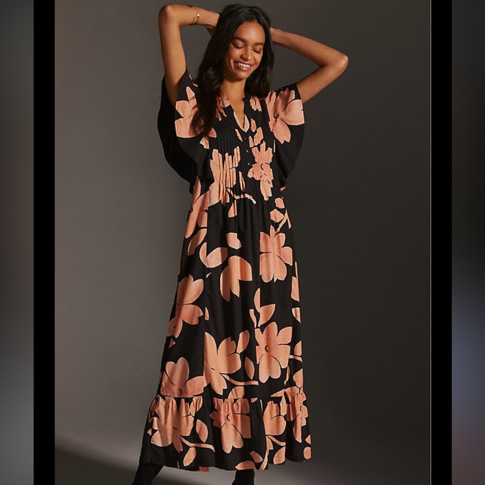Maeve Cassandra Maxi Dress Floral Anthropologie